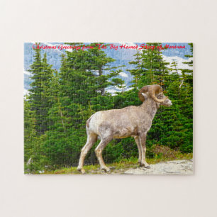 Big Horned Sheep Montana. kerstcadeautjes Legpuzzel