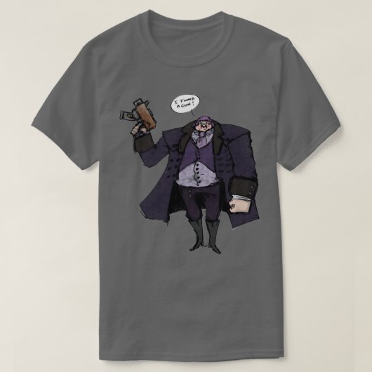 Big Horner heeft een Pistool T-shirt (Design voorkant)
