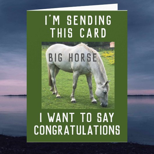 Big Horse Gefeliciteerd Kaart