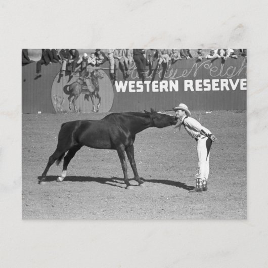 Big Horse Kiss, 1940 Briefkaart (Voorkant)