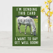 Big Horse wordt snel beter Kaart (Gele Bloem)