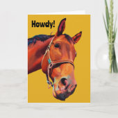 Big Horse zoekt verjaardagsgroet Kaart (Voorkant)
