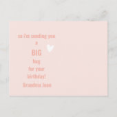 Big Hug! Cute Gray Mouse Kinderen van 10 dagen Briefkaart (Achterkant)