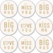 Big Hug en Miss You and Kiss Me Labels (Voorkant)