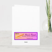 Big Hug Lemur Wenskaart Sjabloon (Achterkant)