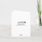 Big Huggable Cat Dank u wel briefkaart (Achterkant)