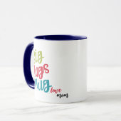 Big Hugs Coffee Mok, Schattige cadeau voor kerst Mok (Voorkant links)