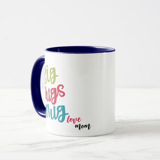 Big Hugs Coffee Mok, Schattige cadeau voor kerst Mok (Voorkant links)