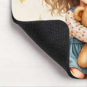 Big Hugs - Schattige meisje knuffelen Teddy Bear Muismat (Hoek)