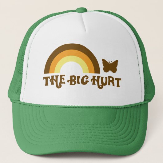 BIG HURT-regenboogvlinder TRUCKER HAT Pet (Voorkant)