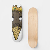 BIG Ice Cream Cone Persoonlijk Skateboard (Voorkant)