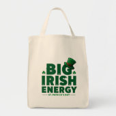 Big Irish Energy-Canvas tas | Grappige St Patrick' (Voorkant)