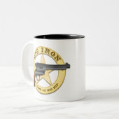 Big Iron Tweekleurige Koffiemok (Voorkant links)