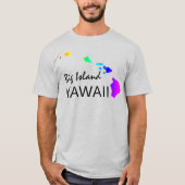 BIG ISLAND - HAWAÏ ISLANDS NEON REGENBOOG T-SHIRT (Voorkant)