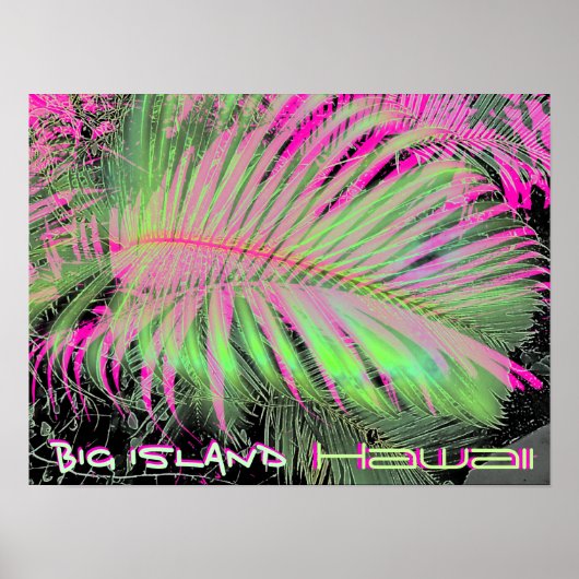 Big Island Hawaii Art poster (Voorkant)
