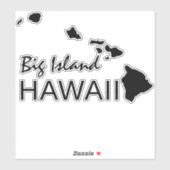 BIG ISLAND - HAWAII EILANDEN STICKER (Vel)