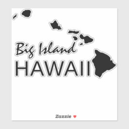 BIG ISLAND - HAWAII EILANDEN STICKER