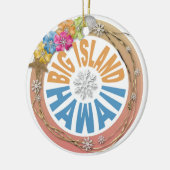 Big Island Hawaii-feestdag hibiscus ornament (Links)