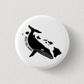 Big Island - Hawaii Islands Humpback Ronde Button 3,2 Cm (Voorkant)
