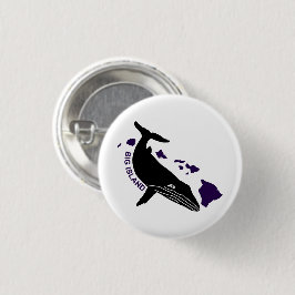 Big Island - Hawaii Paarse Islands Humpback Ronde Button 3,2 Cm