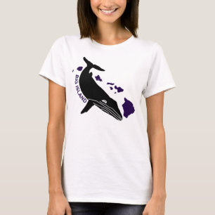 Big Island - Hawaii Paarse Islands Humpback T-Shir T-shirt