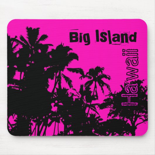 Big Island Hawaii palm mousepad Muismat (Voorkant)