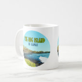 Big Island Hawaii Punalu'u Beach Vintage Koffiemok (Voorkant links)