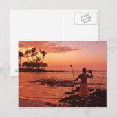 Big Island, Hawaii. Sunset, Big Island Hawaii. Briefkaart (Voorkant / Achterkant)
