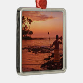 Big Island, Hawaii. Sunset, Big Island Hawaii. Metalen Ornament (Rechts)