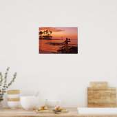 Big Island, Hawaii. Sunset, Big Island Hawaii. Poster (Keuken)