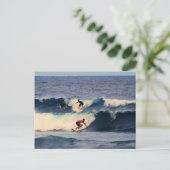 Big Island Hawaii Surfers Briefkaart (Staand voorkant)