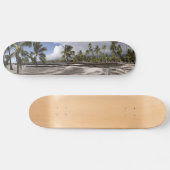 Big Island Hawaii Tropical Beach Palms Panorama Persoonlijk Skateboard (Horizontaal)