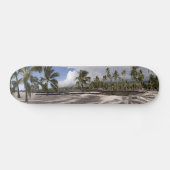 Big Island Hawaii Tropical Beach Palms Panorama Persoonlijk Skateboard (Horizontaal)