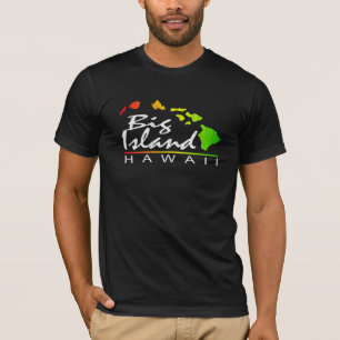 BIG ISLAND Hawaii (vervormd ontwerp) T-shirt