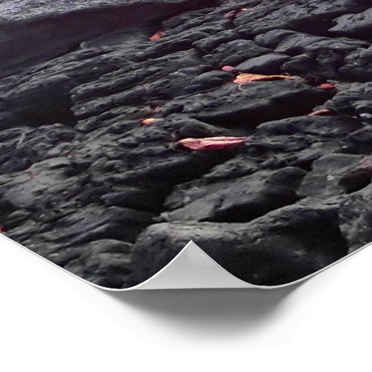 Big Island Hawaii - zonsondergang op het poster va (Hoek)