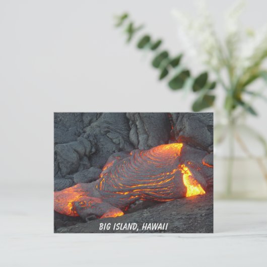 Big Island Lava Flow Briefkaart (Staand voorkant)