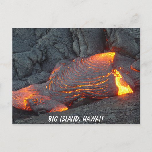 Big Island Lava Flow Briefkaart (Voorkant)