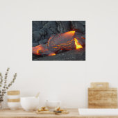 Big Island Lava Flow Hawaii Poster (Keuken)