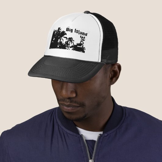 Big Island Love Black White palm tree pet (In situ)