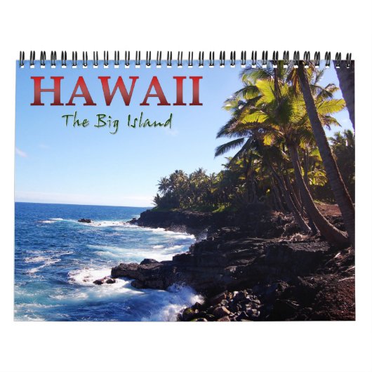 Big Island of Hawaii Wall Calendar Kalender (Hoes)