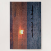 Big Island Outrigger kano bij zonsondergang Legpuzzel (Verticaal)