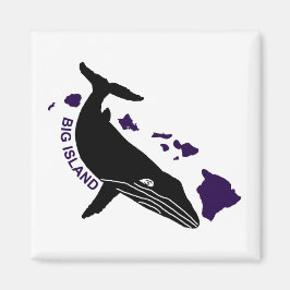 Big Island - Paarse Hawaii Islands Humpback Magneet