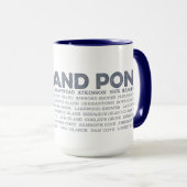 Big Island Pond New Hampshire Coffee Mok (Voorkant rechts)