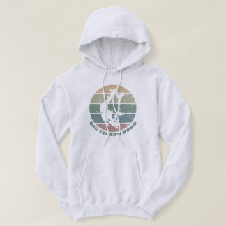 Big Island Pond NH Vintage Retro Meer Embleem Hoodie