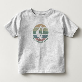 Big Island Pond NH Vintage Retro Meer Embleem Kinder Shirts