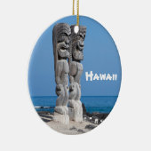 Big Island Tiki Keepomwille Keramisch Ornament (Rechts)