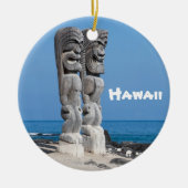 Big Island Tiki Keepomwille Keramisch Ornament (Voorkant)