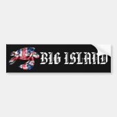 BIG ISLAND - Tribal Honu HIFlag Bumpersticker (Voorkant)