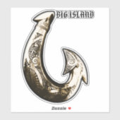 Big Island Tribal Hook Sticker (Vel)