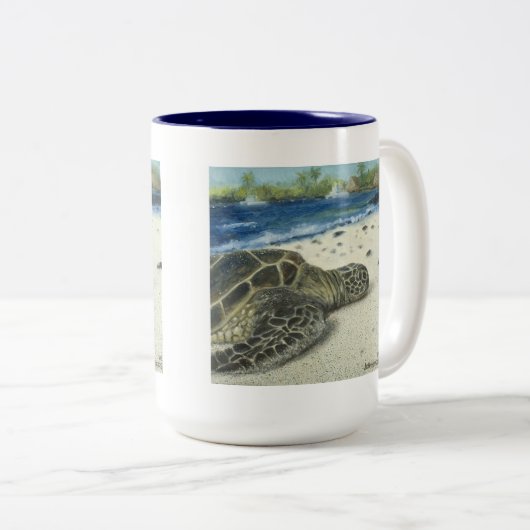 Big Island Zee Turtle Coffee Mok (Voorkant rechts)